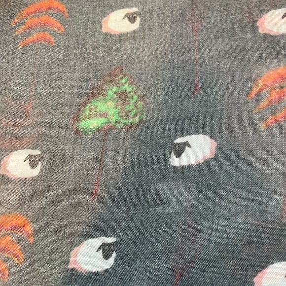 Erin Knitwear Sheep/Trees Scarf NWT - Picture 4 of 8